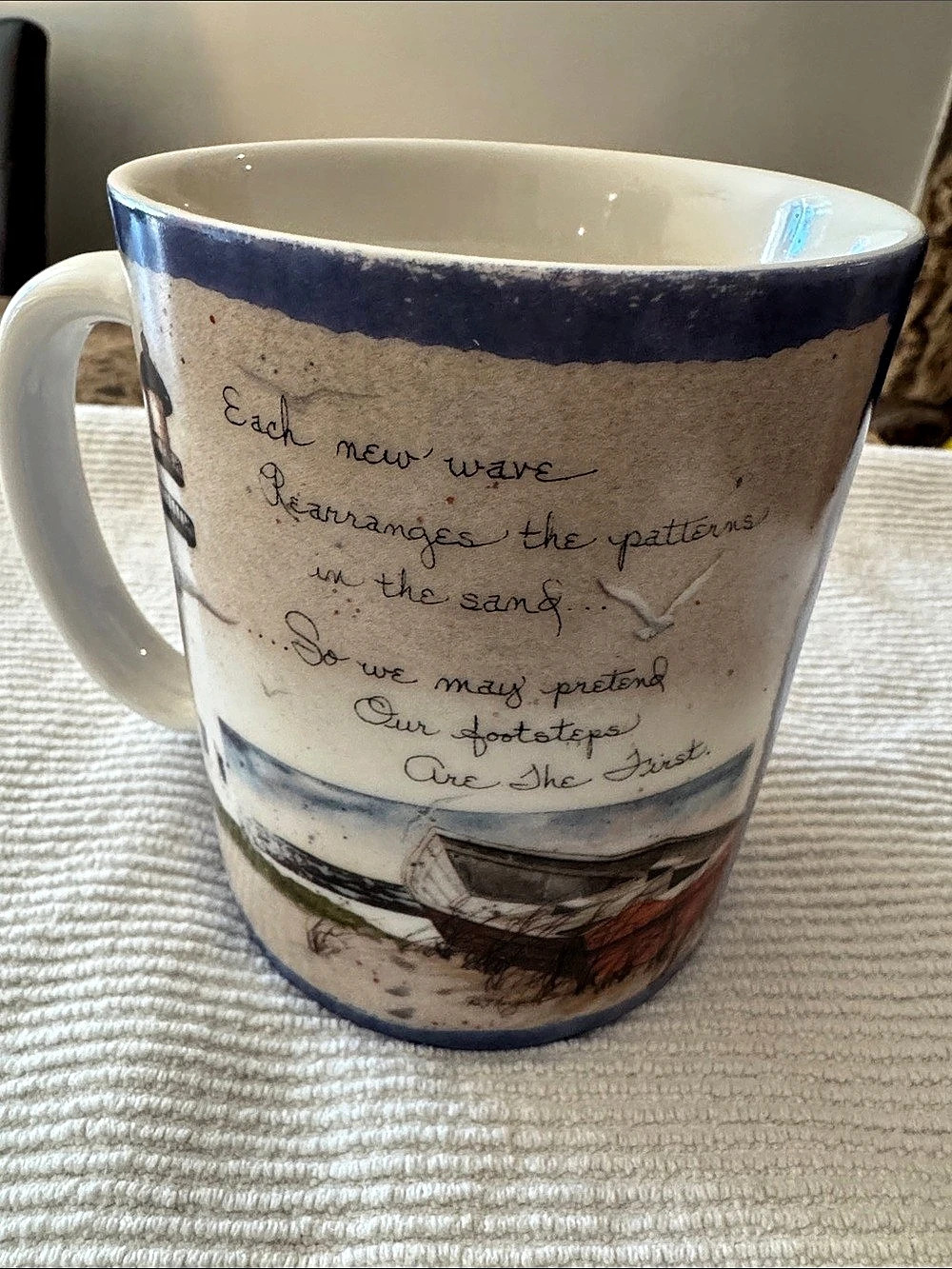 AMCAL Each New Wave II Mug Blue & White